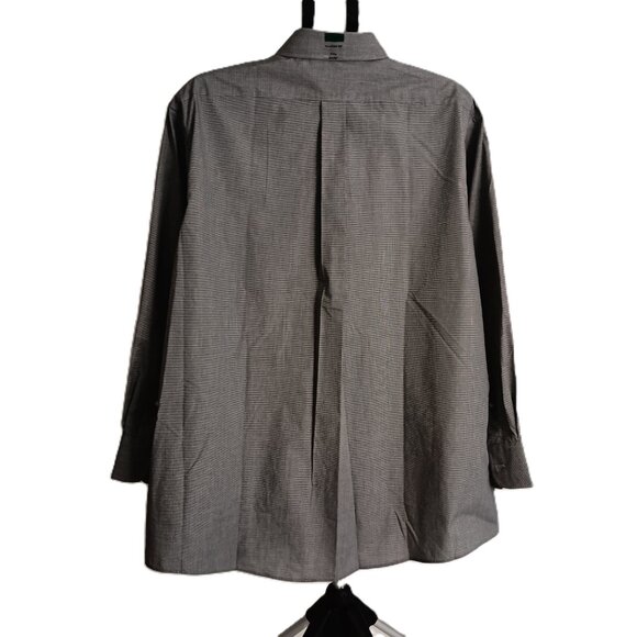 Chaps Men’s Black White Check Classic Fit Button Down Shirt Size 17.5 32/33 NWT - Picture 3 of 16